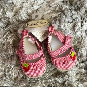 Strawberry baby shoes